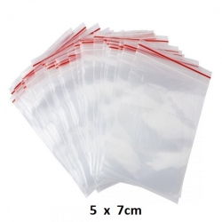 Woreczek strunowy , torebka strunowa 5x7cm / 100szt / woreczek pakowy / 3381 / woreczki
